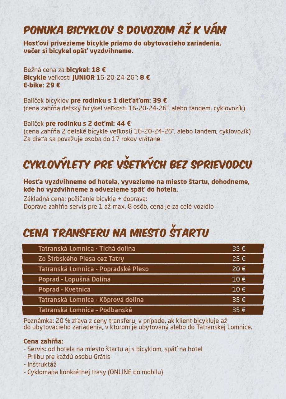 Vila Oddy Stará Lesná Exteriér fotografie